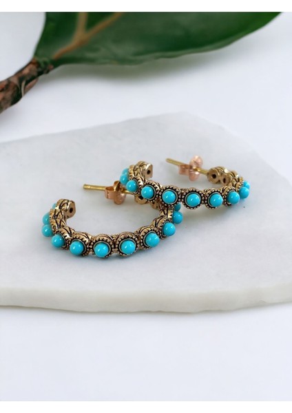 İnci Su Yolu Halka Küpe