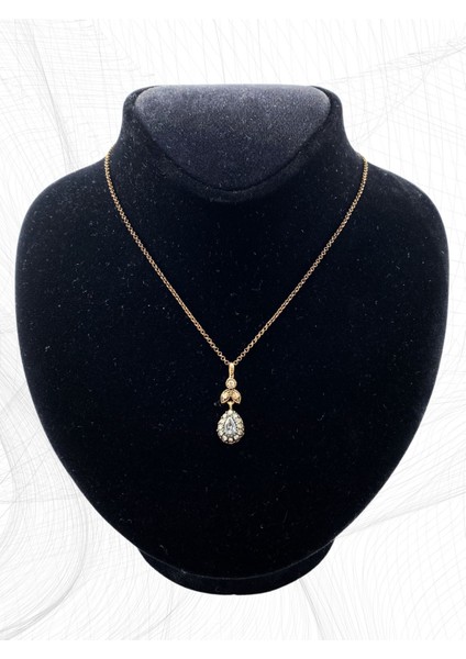 Zirkon Taşlı Damla Kolye modelleri