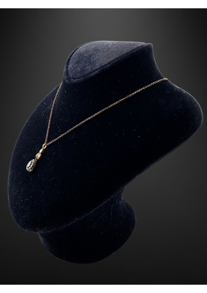 Zirkon Taşlı Damla Kolye fırsatları