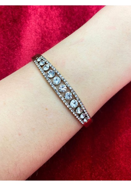 Elmas Montür Su Yolu Kelepçe Bileklik