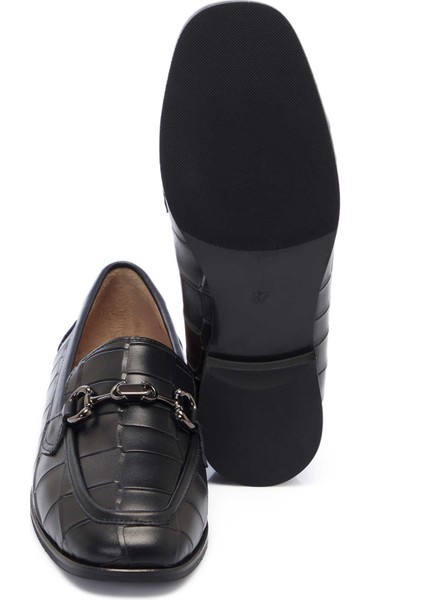 Siyah Hakiki Deri Kadın Loafer - K25I1AY68041-A23