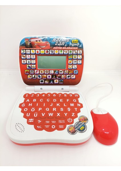 Şimşek Mcqueen Eğitici Laptop 100 Fonksiyonlu Ingilizce ve Türkçe Çocuk Bilgisayarı