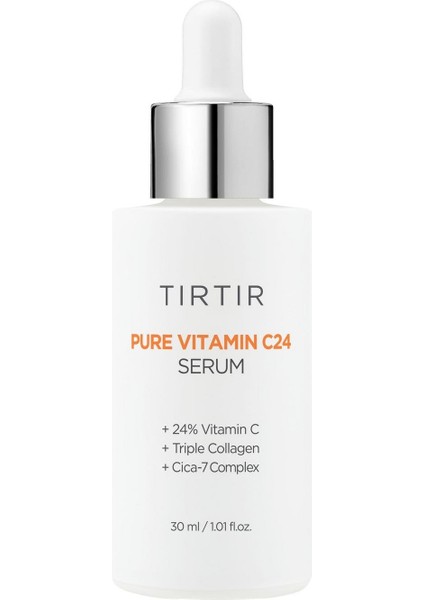 TIRTIR Pure Vitamin C24 Serum - %24 Vitamin C, Kolajen İçeren Serum 30ml