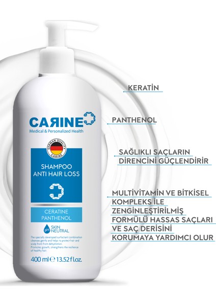 Saç Dökülmelerine Karşı Etkili Şampuan 400ml modelleri