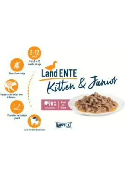 Ördekli Tahılsız Yavru Kedi Konservesi 85gr (3 Adet)
