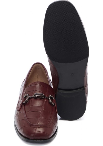 Bordo Hakiki Deri Kadın Loafer - K25I1AY68041-N77 fırsatları