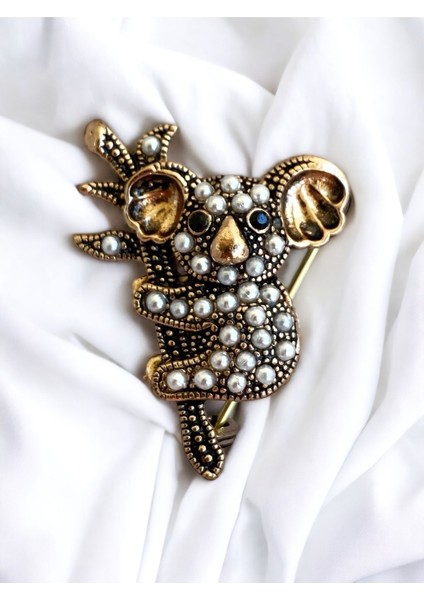 Black Diamond Taşlı Koala Broş modelleri