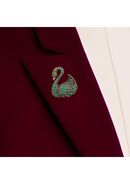 İnci Kuğu Motif Broş fiyatları