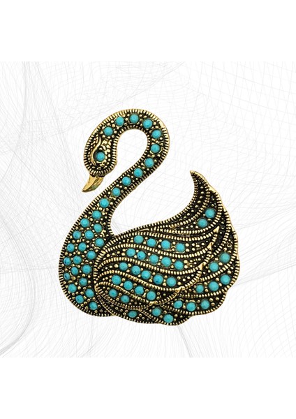 İnci Kuğu Motif Broş fırsatları