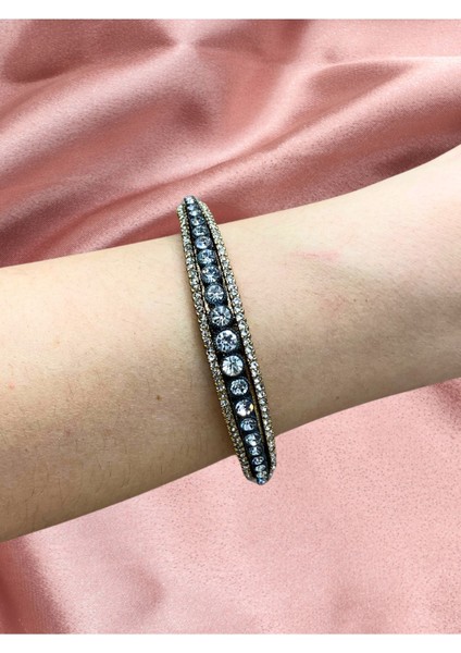 Su Yolu Elmas Montür Kelepçe Bileklik
