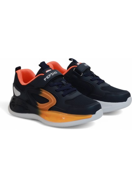 2127-PEPINO Anatomik Tabanlı Ultra Hafif Çocuk Sneakers Ayakkabı - NKT02127-LACIVERT-33