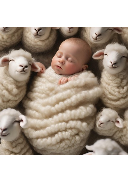 %100 Doğal Merinos Yün Bebek Yorganı 100X140