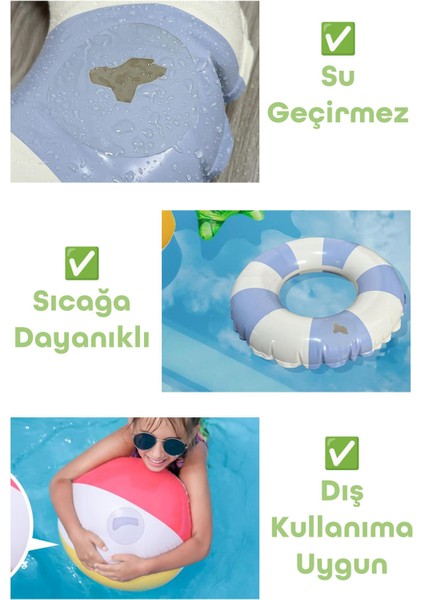 8li Patlak Yama Tamir Bandı Şişme Yüzme Simidi Kolluk Bot Top Pilates Simit Çadır Yağmurluk Yaması