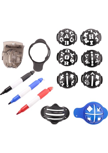 Golf Topu Işaretleyici, Renkli Çizgi Işaretleyici Kalemler, Üçlü Parça Plastik Golf Topu Işaretleme Hizalama Alet Seti, Siyah (Yurt Dışından) fiyatları