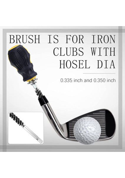 Golf Sopaları Kafa Hortum Fırçası Golf Kulübü Fırça Tel Fırça Temizleme Aracı Elektrikli Matkap Tel Fırça Demir ve Ahşap Için, 2 Adet (Yurt Dışından) indirimleri