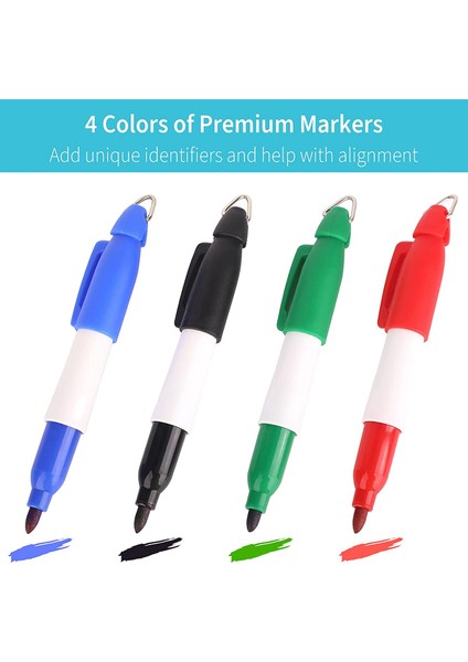 Golf Topu Çizgi Işaretleyicisi Golf Hizalama Seti Marker Kalem Üçlü Iz Putter Şablonu Yaylı Kelepçe Top Işaretleme Araçları (Yurt Dışından) fiyatları