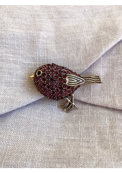 Kristal Taşlı Kuş Broş fırsatları