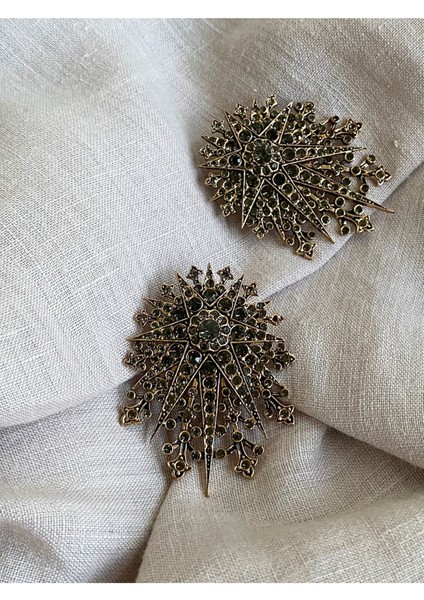 Turkuaz Taşlı Kutup Yıldızı Küpe