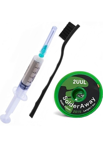 2uul Lehim Sökme Fitili ve Krem Flux 3lü Set