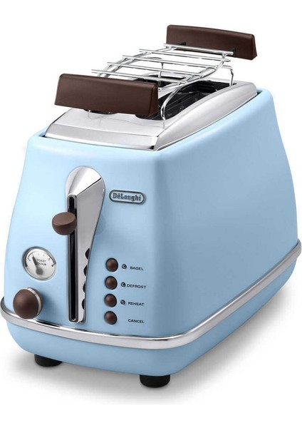 Ctov 2103.AZ Icona Vintage Mavi Ekmek Kızartma Makinesi