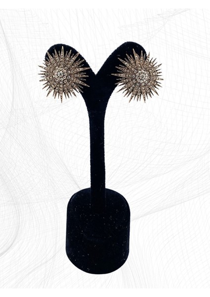 Zirkon Taşlı Deniz Kestanesi Küpe fırsatları