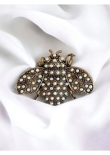 Inci Işlemeli Bal Arısı Figür Broş fiyatları