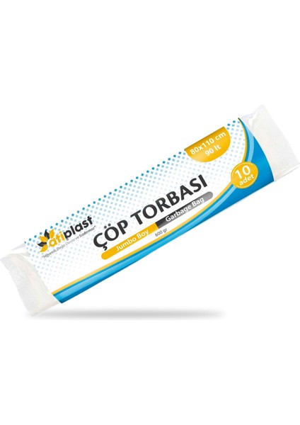 Çöp Torbası Profesyonel Jumbo Boy 1000 gr 80 x 110 cm Siyah