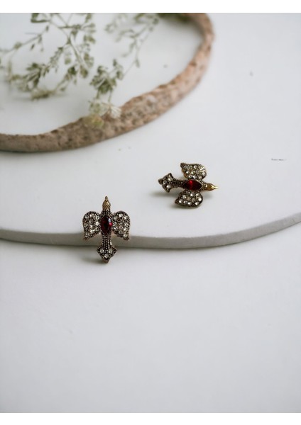 Kırlangıç Figürü Ametist Küpe