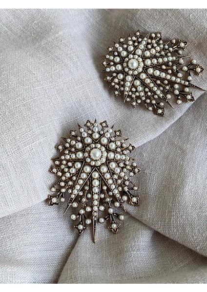 Turkuaz Taşlı Kutup Yıldızı Küpe