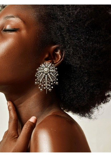 Turkuaz Taşlı Kutup Yıldızı Küpe fiyatları