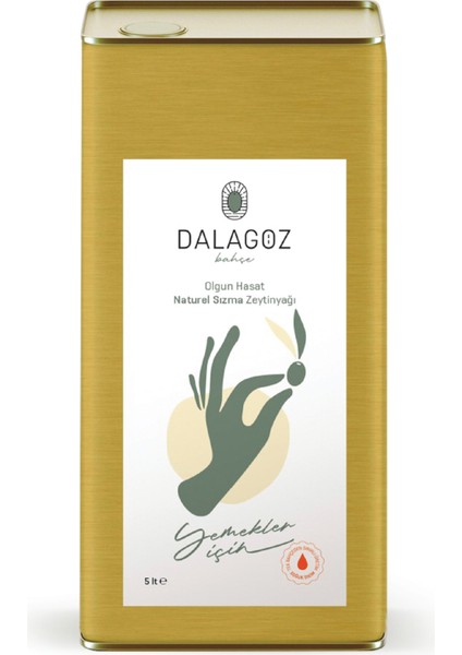 Olgun Hasat Naturel Sızma Zeytinyağı (Yemekler Için) 5 Lt