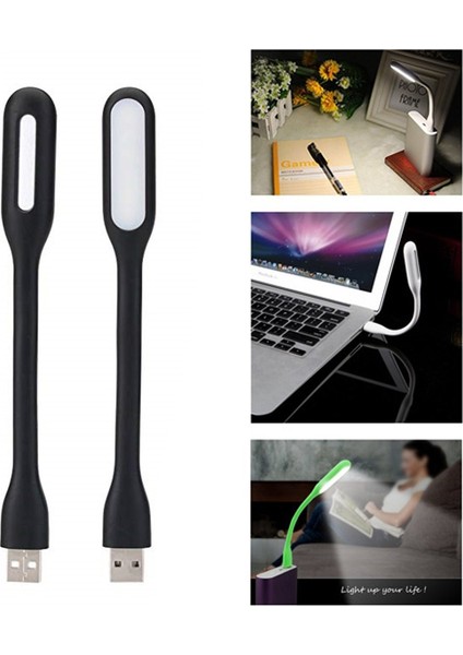USB LED Lamba Katlanabilir Pc Laptop Klavye Aydınlatma Siyah