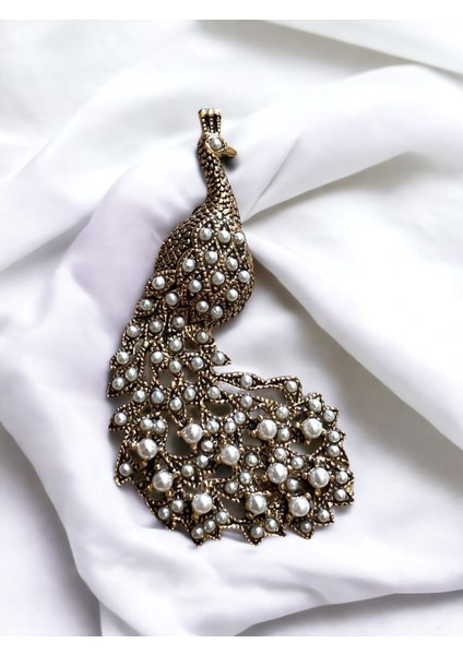 Tavuskuşu Motif Broş modelleri