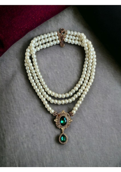 Black Diamond Kristal Taşlı İnci Kolye modelleri