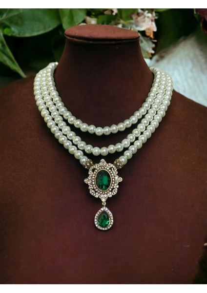 Black Diamond Kristal Taşlı İnci Kolye fırsatları