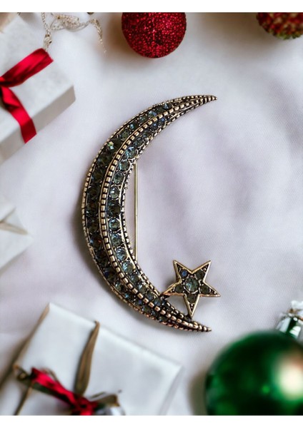 Ay Yıldız Broş