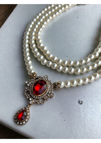 Black Diamond Kristal Taşlı İnci Kolye fırsatları