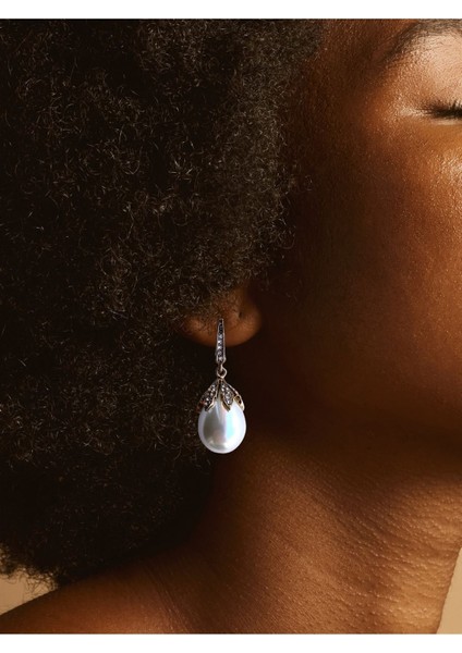 Zirkon Taşlı Mayorka Inci Küpe modelleri