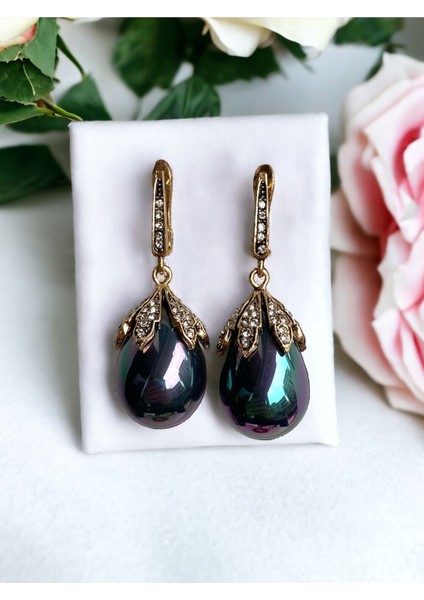 Zirkon Taşlı Mayorka Inci Küpe