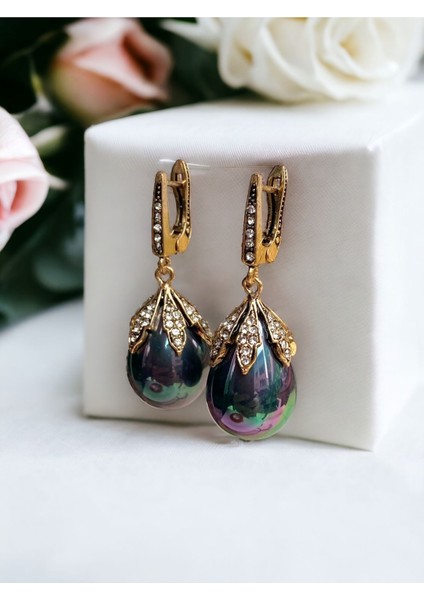 Zirkon Taşlı Mayorka Inci Küpe modelleri