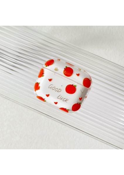 Apple Airpodspro2 Bluetooth Kulaklık Kılıfı Için Su Etiketi Şeffaf Düşme (Yurt Dışından)