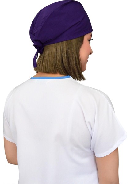 Unisex Mor Kalp Ritim Nakışlı Cerrahi Bone Hemşire Doktor Saç Bone modelleri
