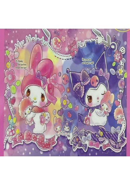 Kuromi My Melody 120 Parça Çerçeveli Jigsaw Puzzle Yapboz