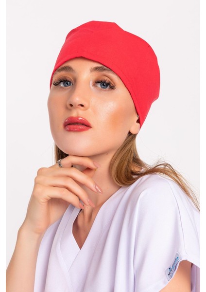 Unisex Düz Nar Çiçeği Renk Cerrahi Bone Hemşire Doktor Saç Bone fırsatları