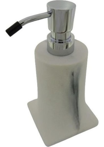 Beyaz Krom Sıvı Sabunluk (BA2007 006 R3-Cr)