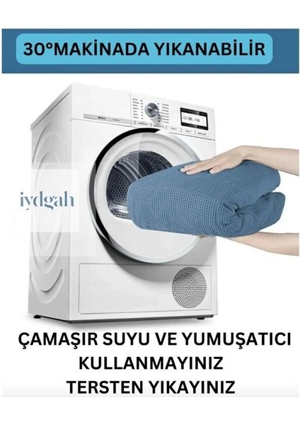 Lüks Jakarlı Su Yolu Desen Oval Sandalye Örtüsü. Lastikli Yuvarlak Sandalye Kılıfı 1.adet Gri