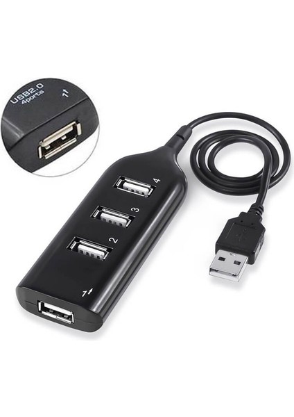 4 Port USB Çoğaltıcı Çoklayıcı Hub USB 2.0 Çoklama Pc Laptop fırsatları