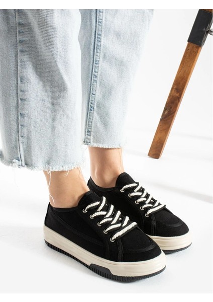 Incila Garantili Ortopedik Yüksek Taban Bağcıklı Bez Spor Sneaker Ayakkabı INCILA-7189 modelleri