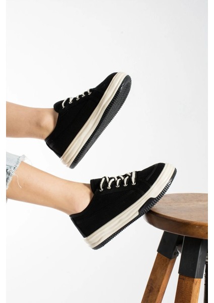 Incila Garantili Ortopedik Yüksek Taban Bağcıklı Bez Spor Sneaker Ayakkabı INCILA-7189 fırsatları