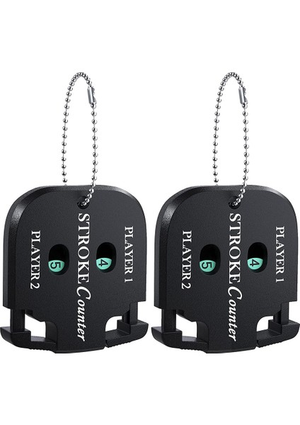 Mini Golf Skoru Atış Vuruş Sayacı Clicker Golf Oyunu Scorekeeper Için Anahtarlık ile Taşınabilir 2 Haneli Spor Çetele (Yurt Dışından)
